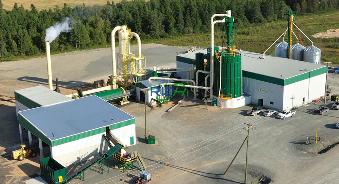 5TPH Pine and Spruce pellet machine in Canada