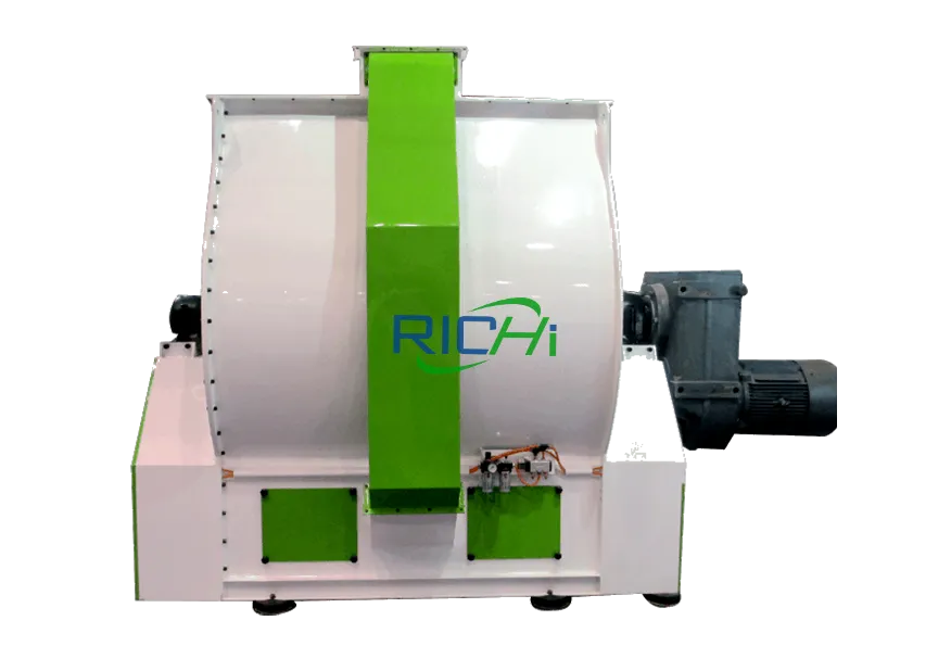 Goat feed production process mixing