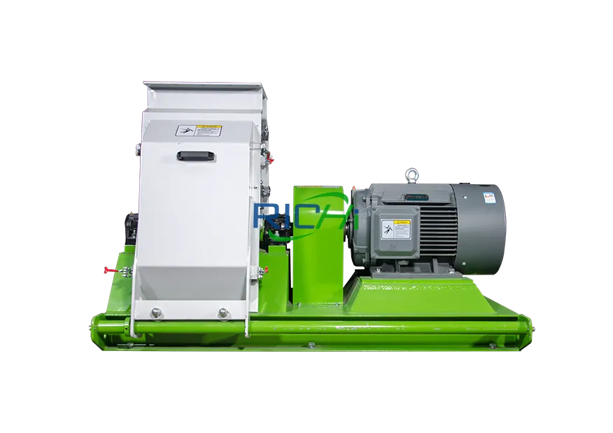 Goat feed production process grinding