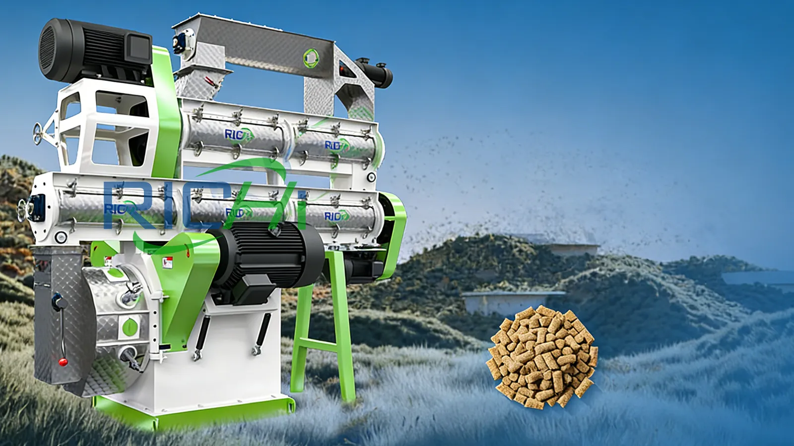 10-15 TPH poultry feed pellet machine in Uzbekistan