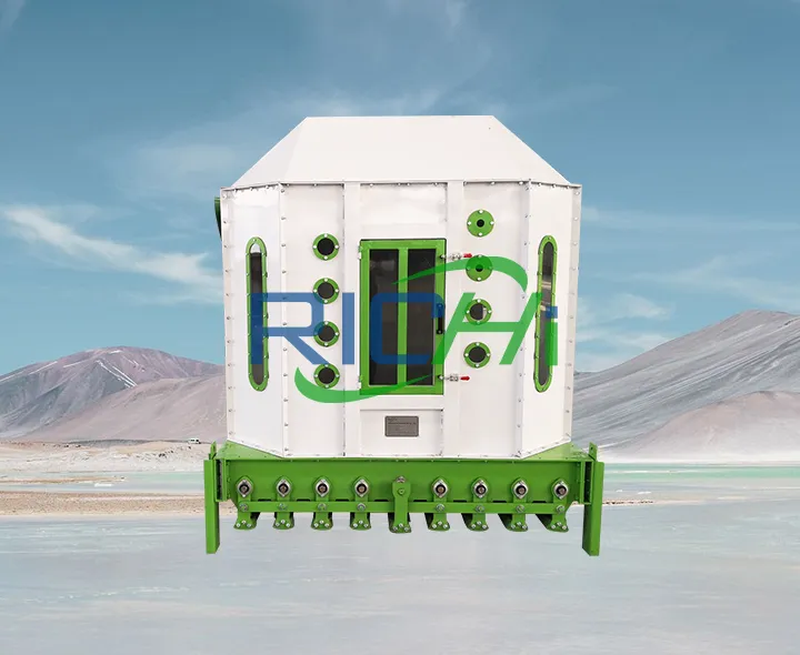 Cooling equipment used in pig feed production lines