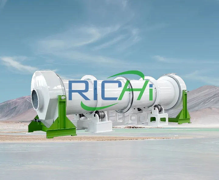 Drying cylinders used in pig feed production lines