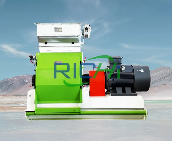 Grinding machines used in pig feed production lines