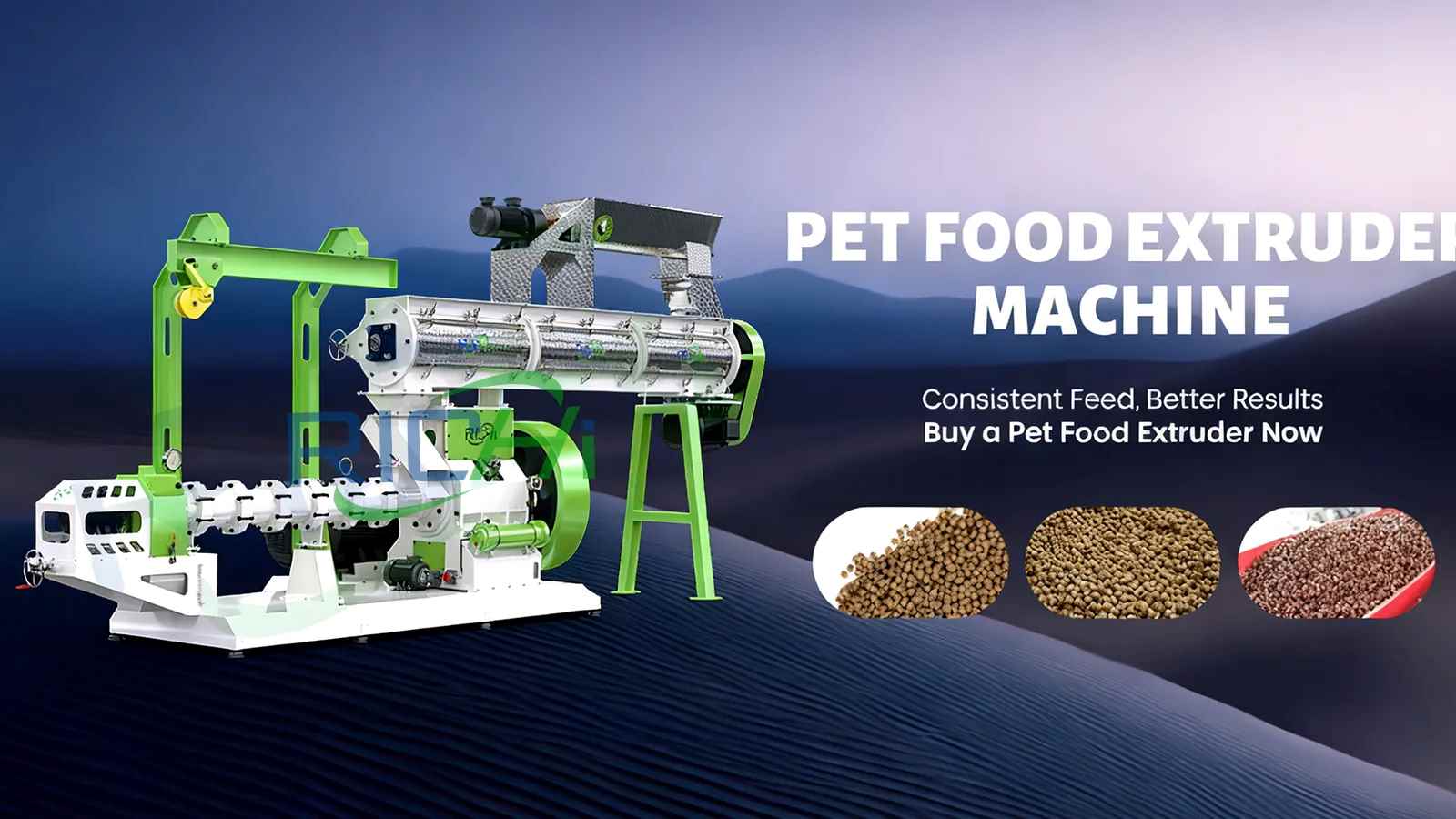 RICHI Pet Food Extruder Trial Run