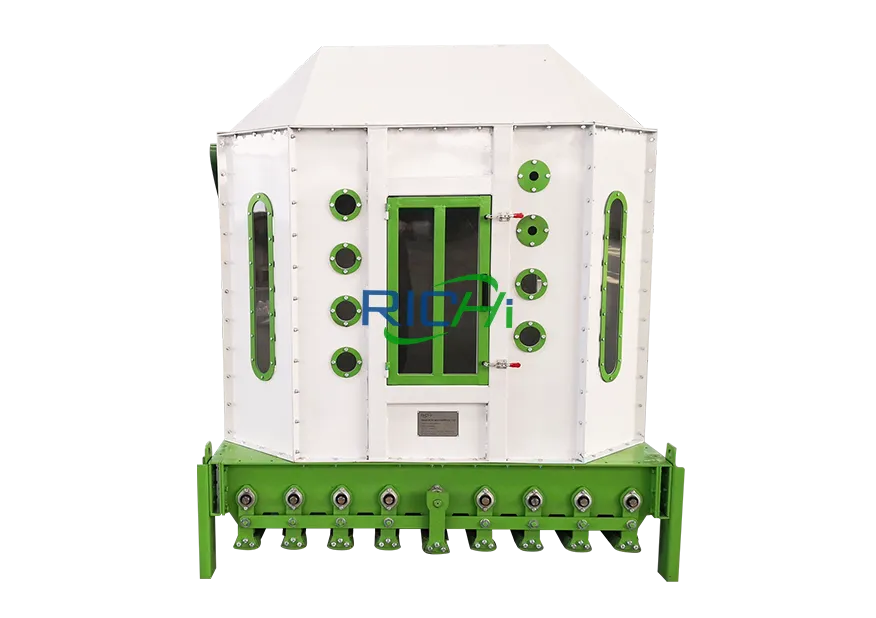 Goat feed production process cooling