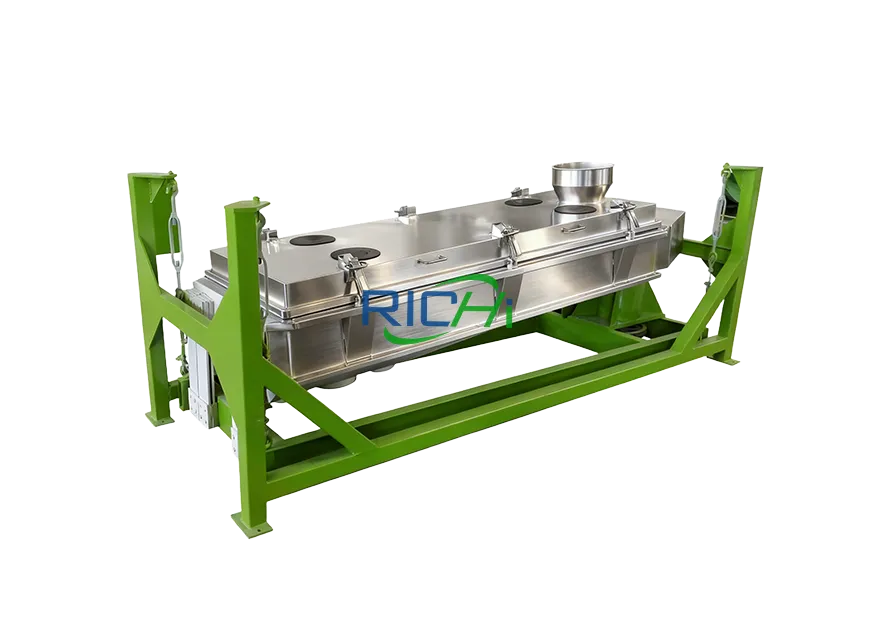 Goat feed production process screening