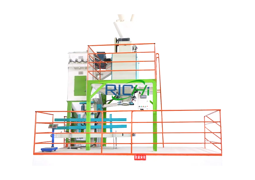 Goat feed production process, packaging and weighing